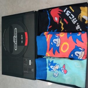 Sonic Socks, New, in Sega Genesis box
